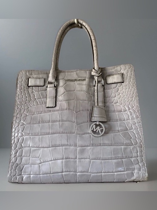 Michael Kors Handbags - 🤩MK💎Dillon Croc Satchel🖤luxury tote🖤MICHAEL KORS Tote work bag travel bag EUC